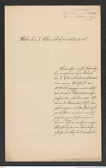 k.k. naturhistorisches Hofmuseum, Intendanzakten 1885-1896 (Hauer), Aktenzahl Z.624/1892, Seite 1